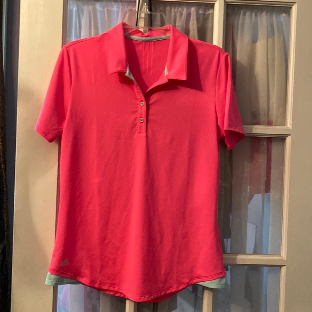 Adidas bright pink t-shirt size S